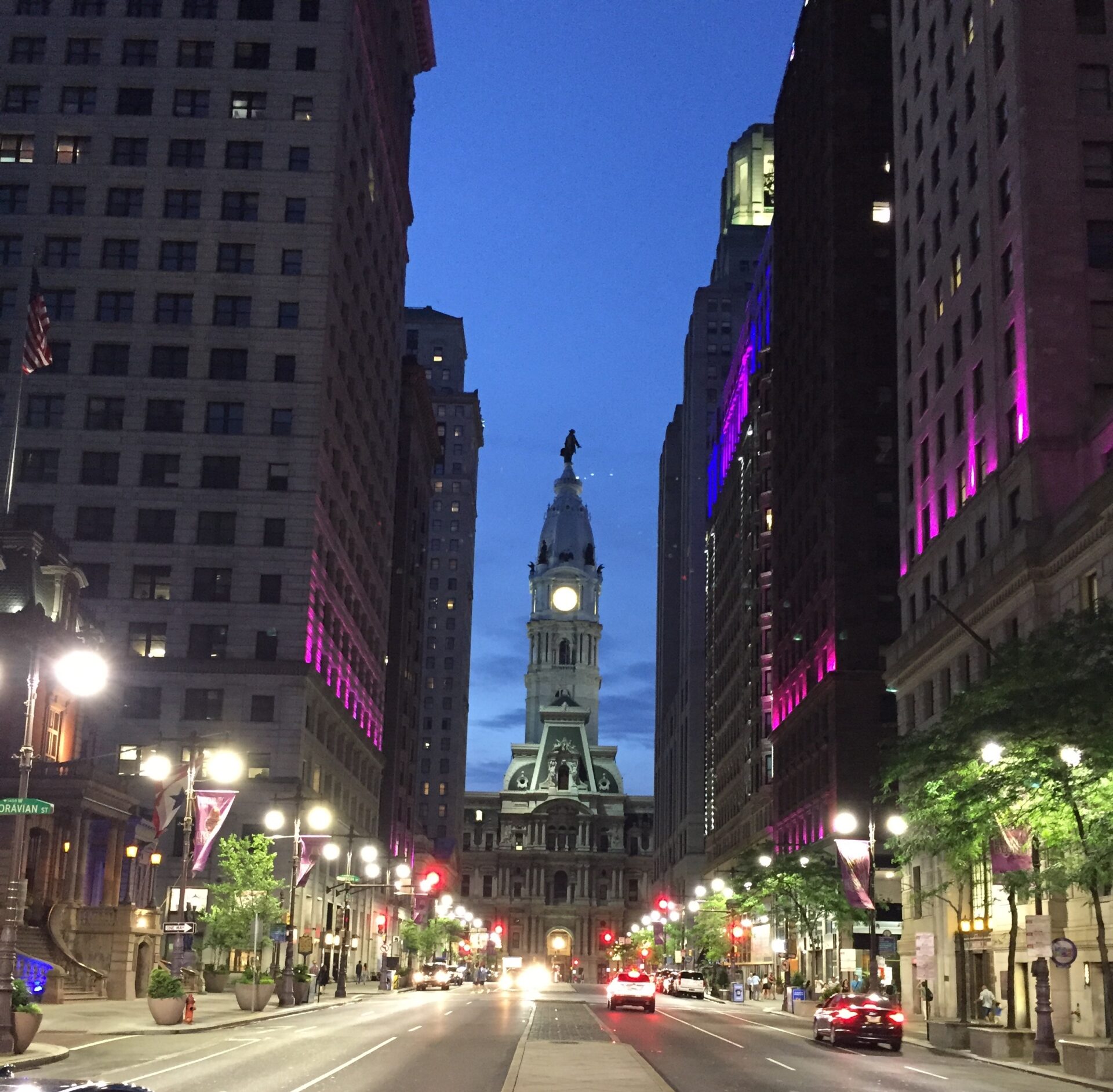 Philadelphie le soir (crédit photo Phrenssynnes)