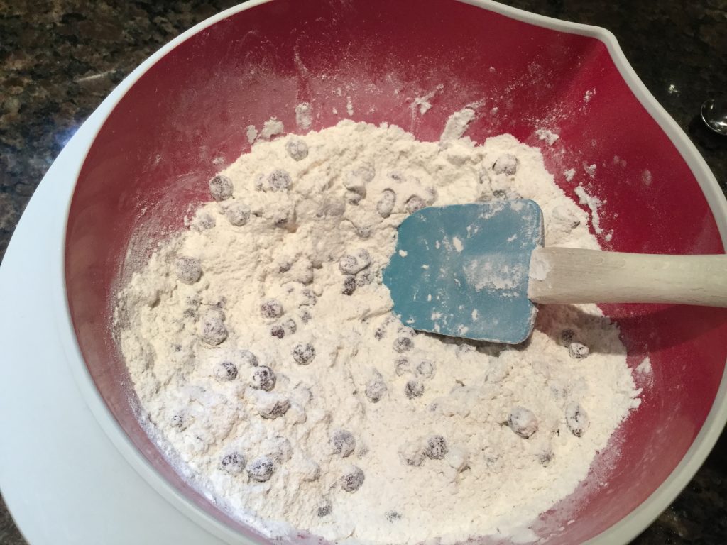 préparation scone au bleuet