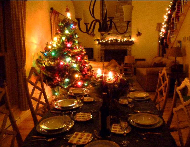 Table Noël illuminé
