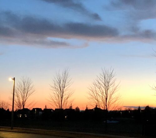 Coucher de soleil au Canada (crédit photo Phrenssynnes)