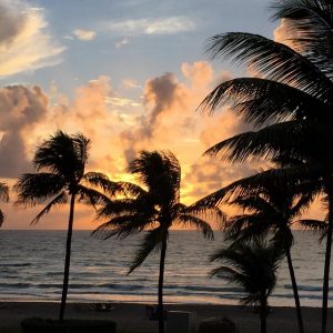 Lever de soleil en Floride (crédit photo Lhom)