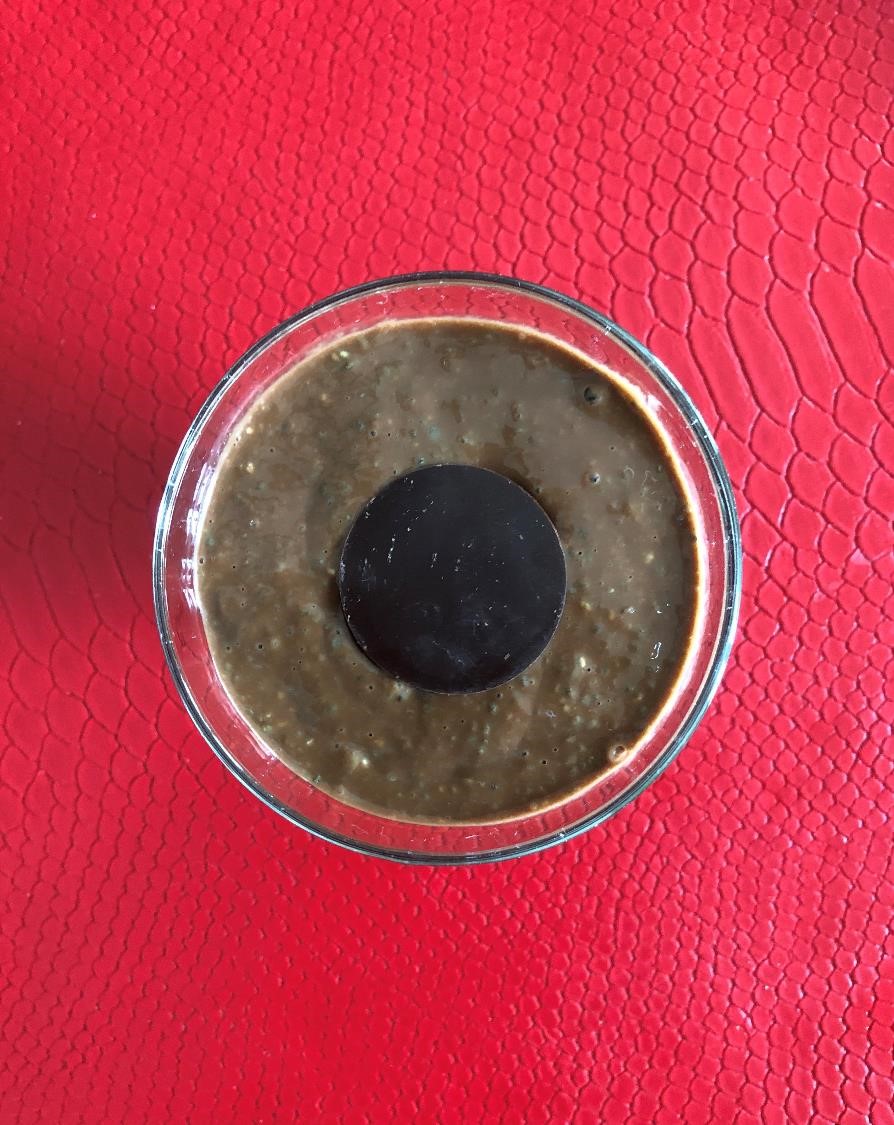 Pouding chia et chocolat vu de haut (crédit photo Phrenssynnes)