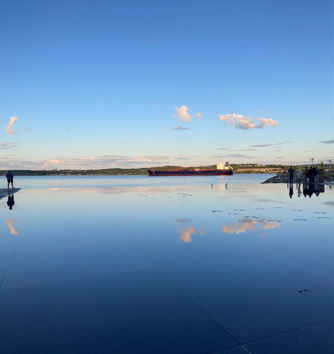 Miroir d'eau et fleuve (crédit photo Lhom)