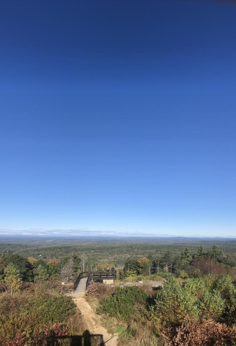 La vue nord au mont Agamenticus (crédit photo Phrenssynnes)