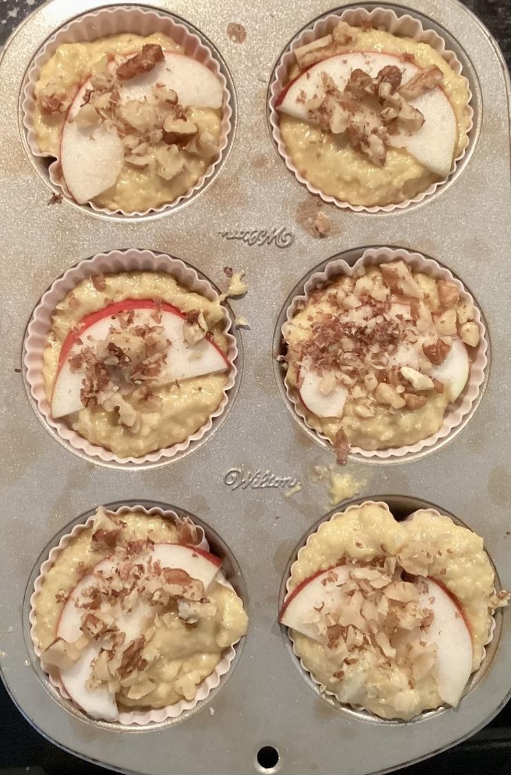 Muffins à la farine de pois jaunes avant cuisson(crédit photo Phrenssynnes)