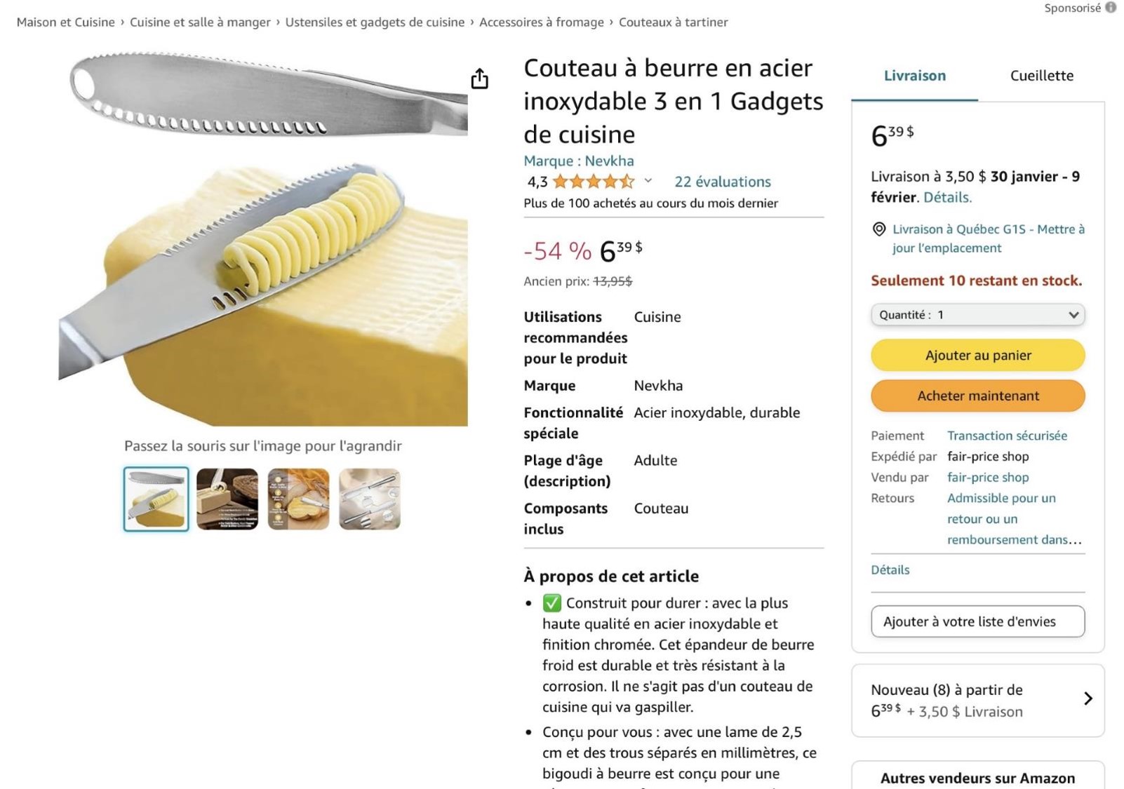 Couteau pour beurre dur (capture écran de Phrenssynnes)