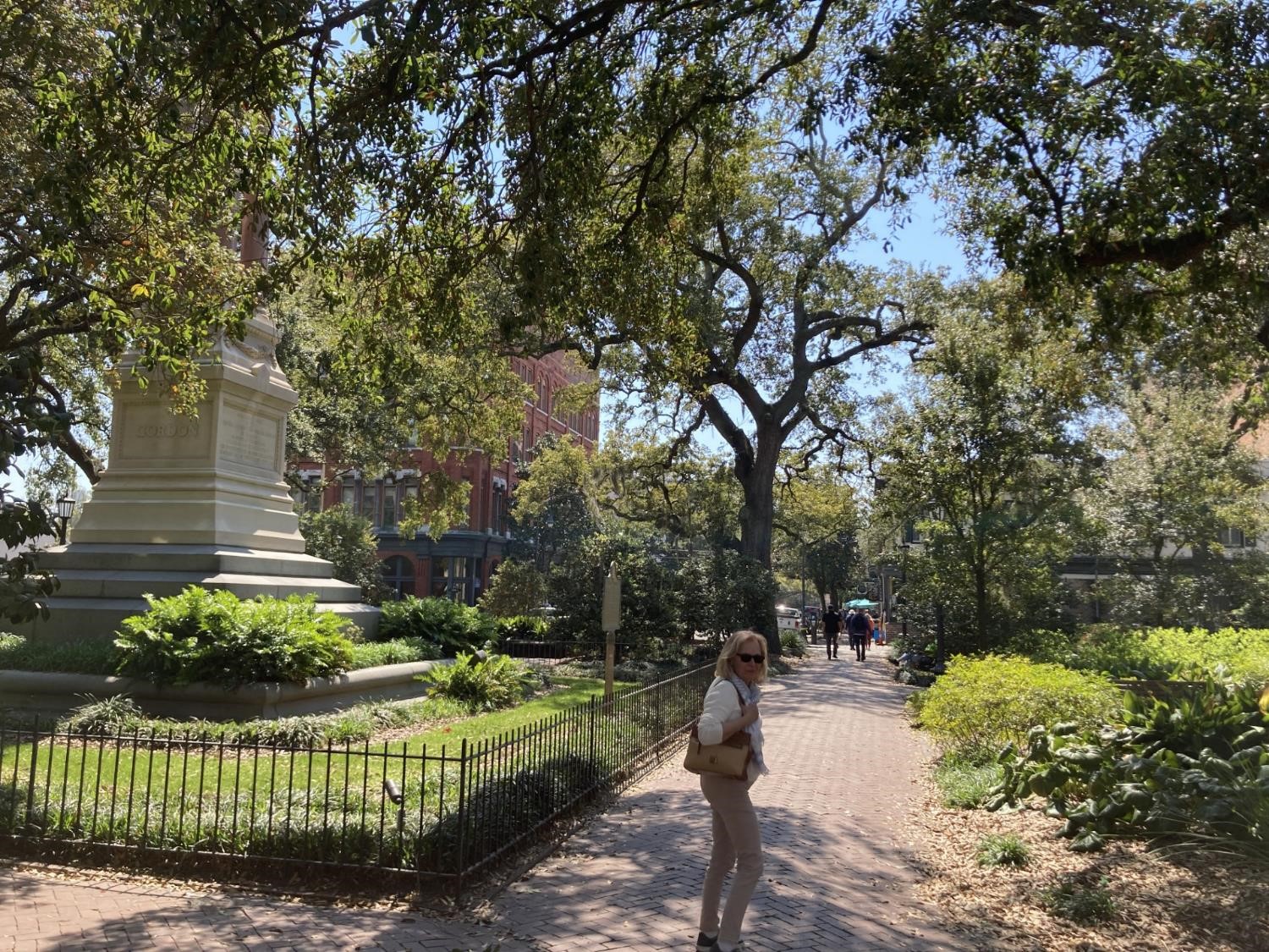 Parc fleuri à Savannah (crédit photo Lhom)