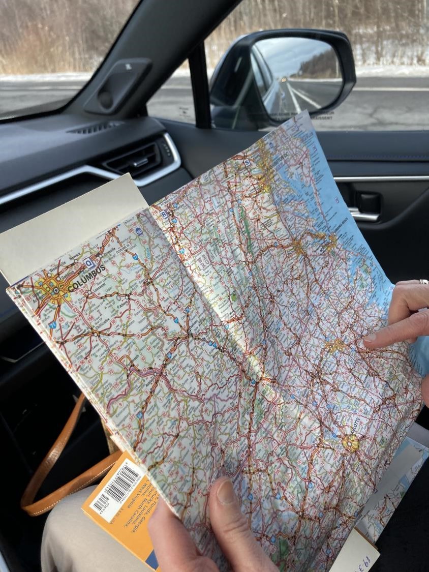 Carte routière (crédit photo Lhom)