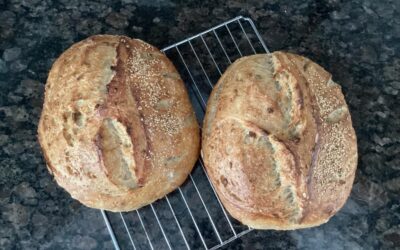 Faire du pain au levain avec mon amie Chantal