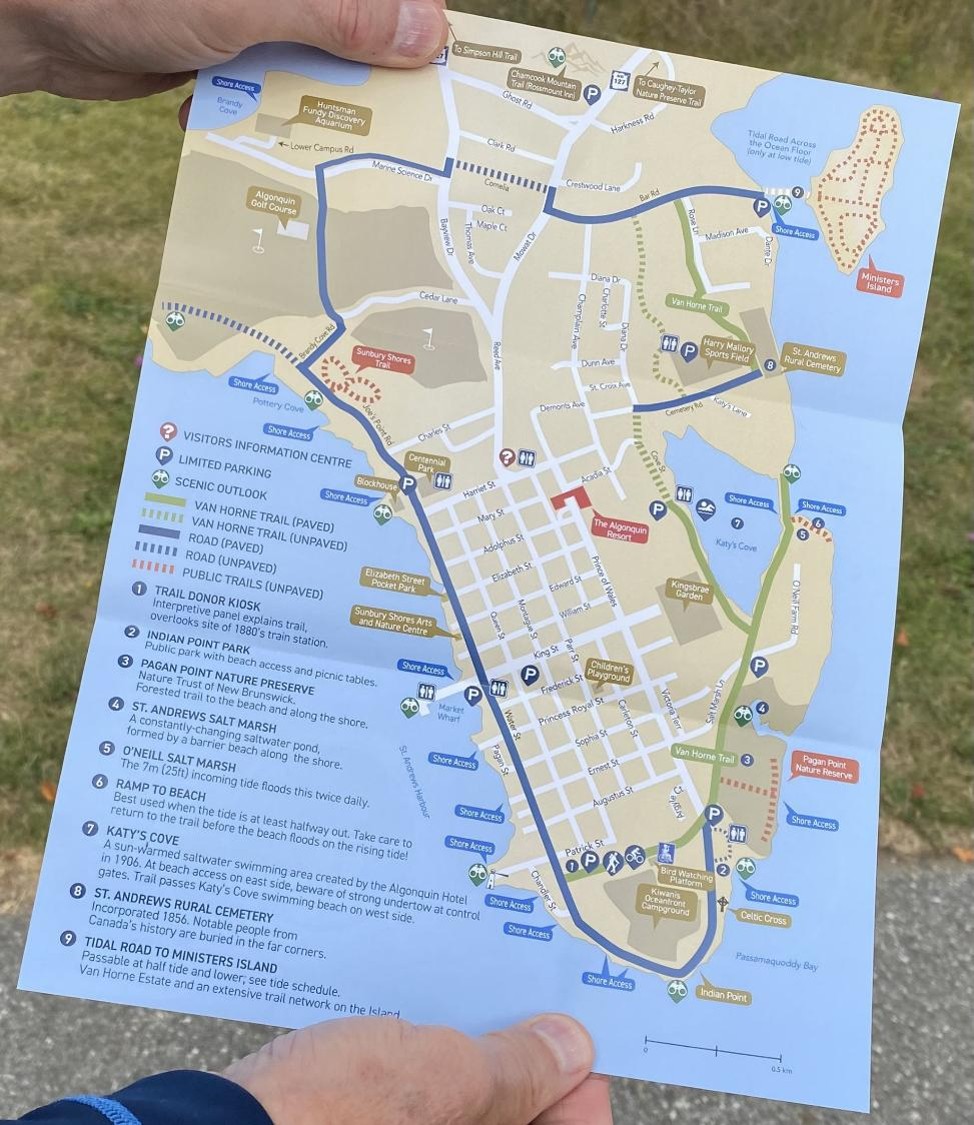 Carte des sentiers (crédit photo Phrenssynnes)